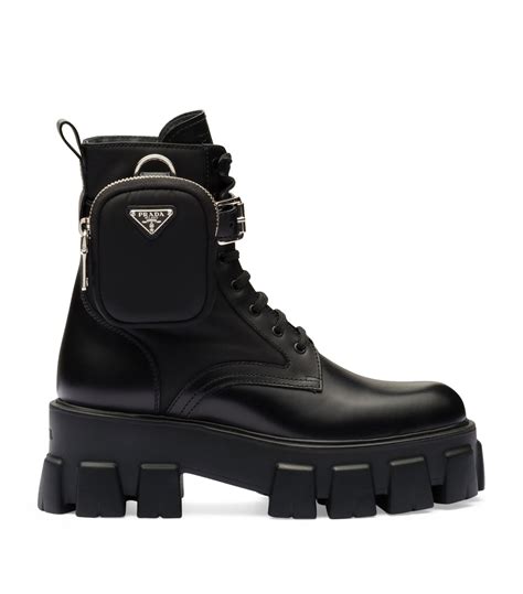 prada monolith boots with pouch